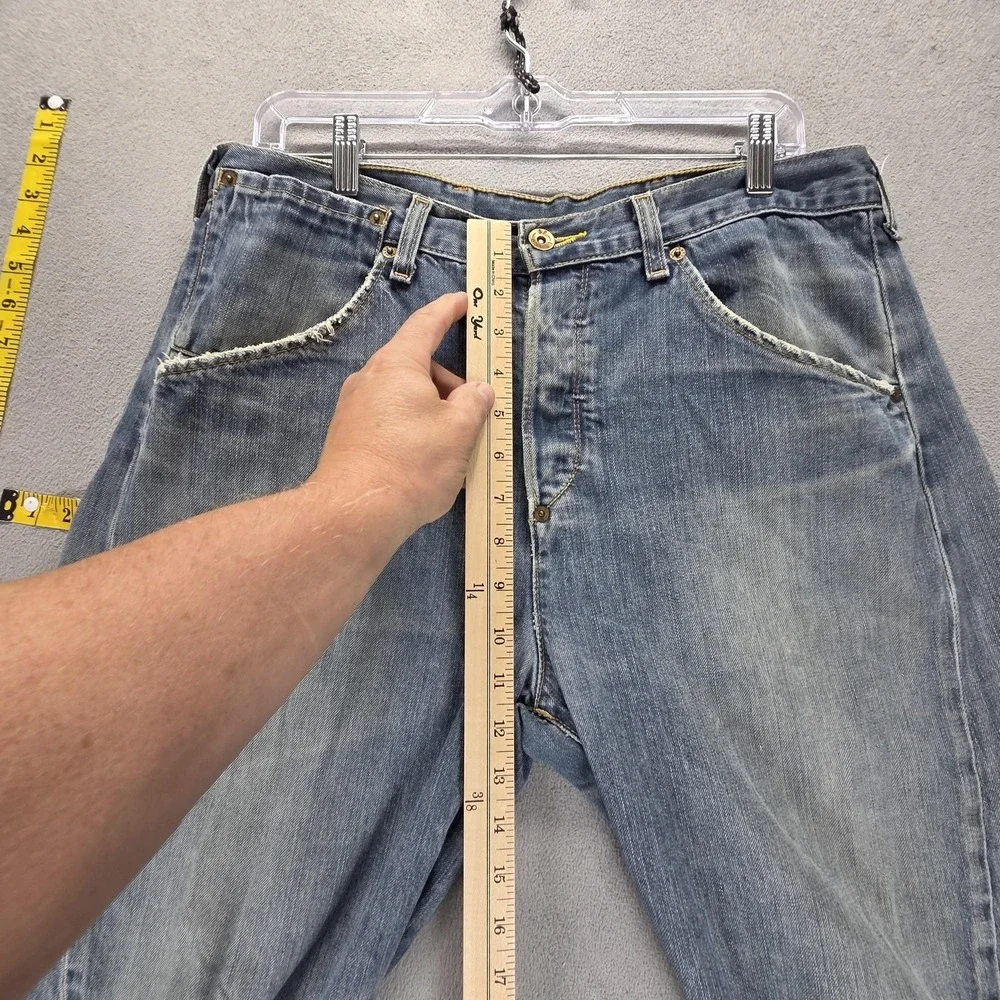 Vintage Levis Engineered Jeans Mens 34x34 Blue Buckle Back Twisted One Pocket